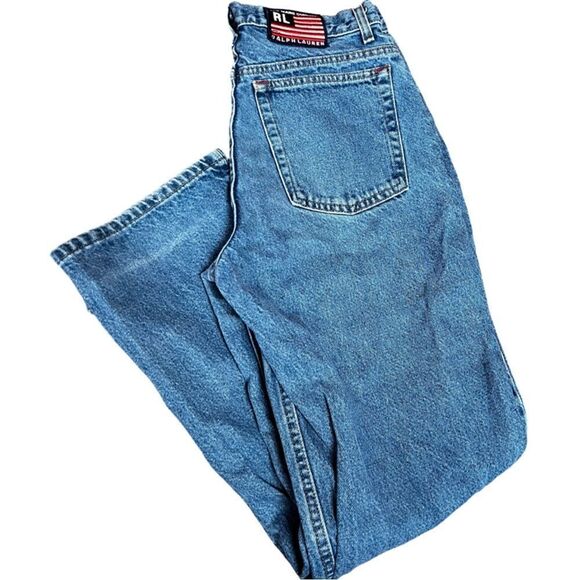 Vintage 90s / y2k Polo Ralph Lauren Classic Americana High Waisted Mom Jeans